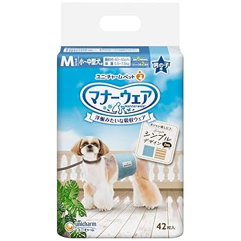 ggjrk354　いぬ用マナーウェア　男の子用　Ｌサイズ　14袋セット ユニ・チャーム マナーウェア 男の子用Lサイズ4種のデザイン